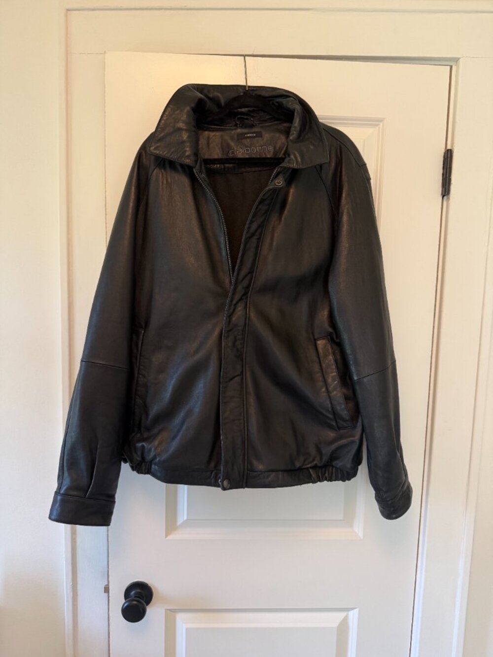 Vintage Oversized Lambskin Claiborne Leather Jacket